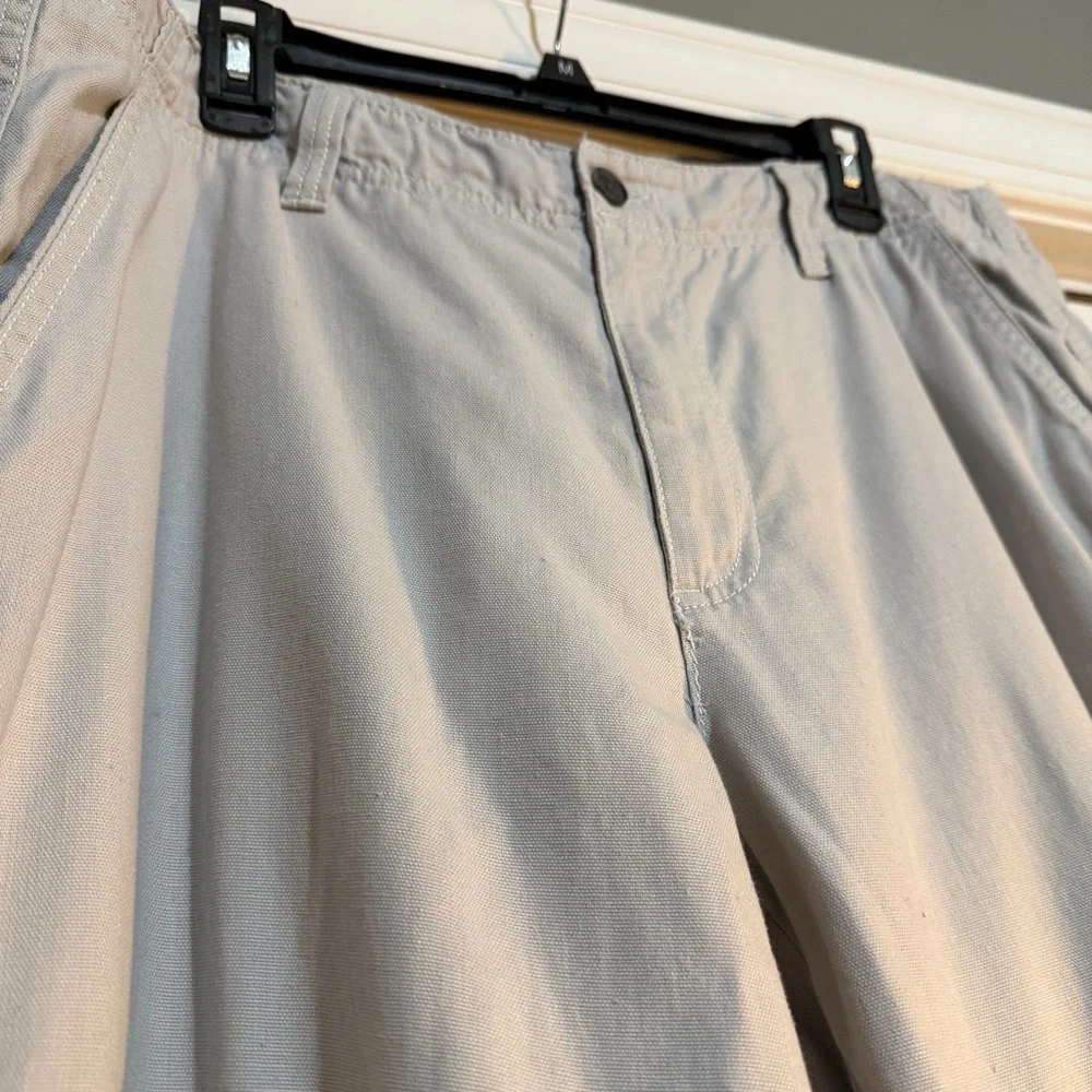 Marc Anthony Men’s Wide Leg Pants Linen/Cotton Sz 36x30 Light Gray